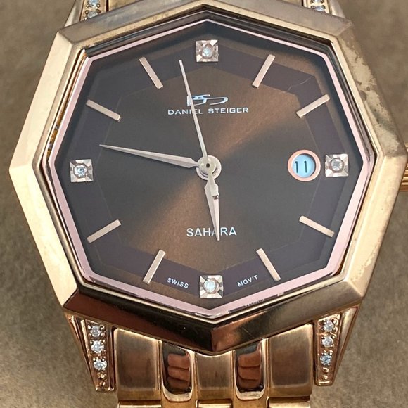 Stunning  Designer Daniel Steiger Rose Gold Watch - Picture 2 of 8